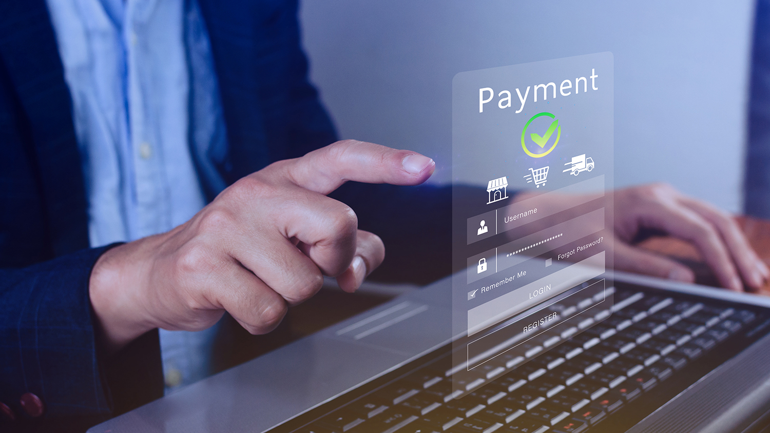 digital online payment concept, business with online payment and flexibile payment options